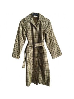 Celine Phoebe Philo era - Plaid Belted Trench Coat